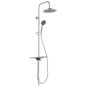 SCHÜTTE Überkopf-Brauseset mit Ablage AQUASTAR Anthrazit-Chrom SCHÜTTE Überkopf-Brauseset mit Ablage AQUASTAR Anthrazit-Chrom