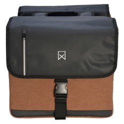 Willex Doppelte Business-Fahrradtasche 30 L Schwarz und Braun