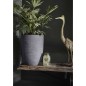 Capi Vase Nature Rib Elegant Niedrig 36x47 cm Dunkelgrau Capi Vase Nature Rib Elegant Niedrig 36x47 cm Dunkelgrau