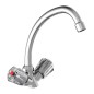 SCHÜTTE Spültischarmatur mit 2 Griffen Duo-Mix II Niederdruck Chrom SCHÜTTE Spültischarmatur mit 2 Griffen Duo-Mix II Niederdruck Chrom
