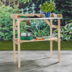 HI Pflanztisch aus Holz 82x38x78 cm  