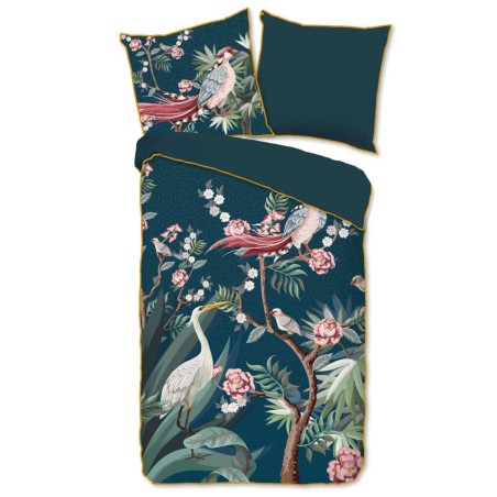 Descanso Bettwäsche-Set SARENZA 155x220 cm Petrolblau