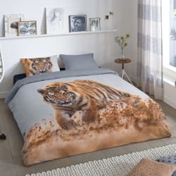 Good Morning Bettwäsche-Set TIGER 240x200/220 cm Mehrfarbig