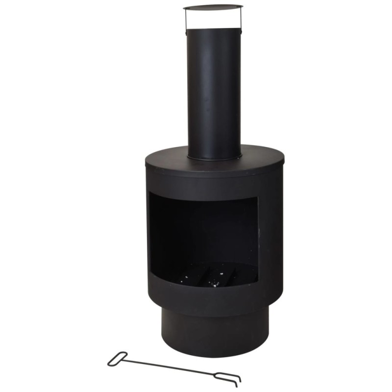 ProGarden Outdoor-Ofen mit Schornstein Metall 112 cm ProGarden Outdoor-Ofen mit Schornstein Metall 112 cm