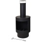 ProGarden Outdoor-Ofen mit Schornstein Metall 112 cm ProGarden Outdoor-Ofen mit Schornstein Metall 112 cm
