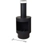 ProGarden Outdoor-Ofen mit Schornstein Metall 112 cm ProGarden Outdoor-Ofen mit Schornstein Metall 112 cm