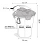 FLAMINGO 2-in-1 Haustier-Reisebecher für Wasser/Futter Trinka Blau FLAMINGO 2-in-1 Haustier-Reisebecher für Wasser/Futter Trinka Blau