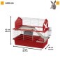 Ferplast Kaninchenkäfig Barn 80 78x48x65 cm Rot Ferplast Kaninchenkäfig Barn 80 78x48x65 cm Rot