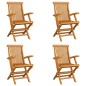 vidaXL Klappbare Gartenstühle 4 Stk. Massivholz Teak vidaXL Klappbare Gartenstühle 4 Stk. Massivholz Teak