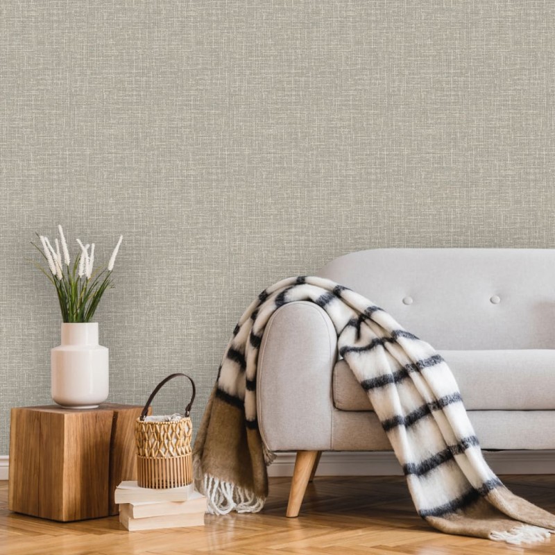 DUTCH WALLCOVERINGS Tapete Fadenmuster Grau DUTCH WALLCOVERINGS Tapete Fadenmuster Grau