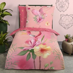 Good Morning Kinder-Bettwäsche-Set QUEEN 135x200 cm Rosa