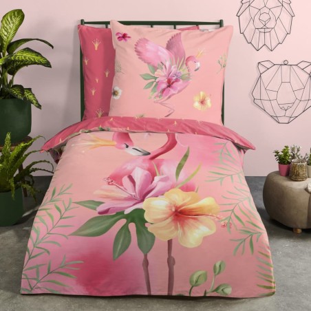 Good Morning Kinder-Bettwäsche-Set QUEEN 135x200 cm Rosa