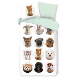 Good Morning Kinder-Bettwäsche-Set YOUNG A 140x200/220 cm Mehrfarbig