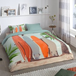 Good Morning Bettwäsche-Set SURF 155x220 cm Mehrfarbig