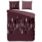 Good Morning Bettwäsche-Set FEATHERS 200x200/220 cm Bordeauxrot Good Morning Bettwäsche-Set FEATHERS 200x200/220 cm Bordeauxrot