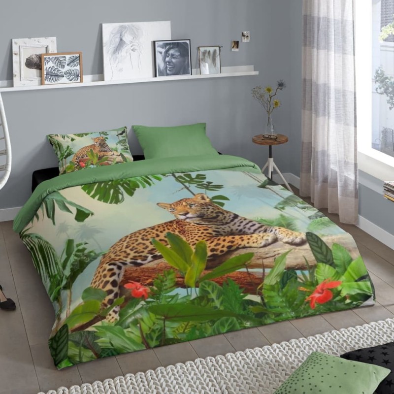 Good Morning Bettwäsche-Set JUNGLE 155x220 cm Mehrfarbig Good Morning Bettwäsche-Set JUNGLE 155x220 cm Mehrfarbig