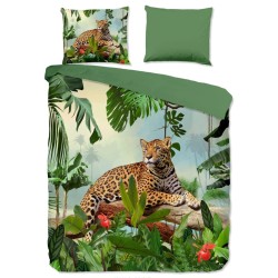 Good Morning Bettwäsche-Set JUNGLE 155x220 cm Mehrfarbig