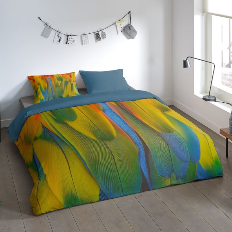 Pure Bettwäsche-Set RAINBOW FEATHERS 140x200/220 cm Pure Bettwäsche-Set RAINBOW FEATHERS 140x200/220 cm