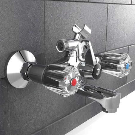 SCHÜTTE 2-Griff-Wannenfüllarmatur SAVINO Chrom