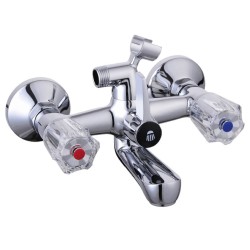 SCHÜTTE 2-Griff-Wannenfüllarmatur SAVINO Chrom