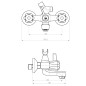 SCHÜTTE 2-Griff-Wannenfüllarmatur SAVINO Chrom SCHÜTTE 2-Griff-Wannenfüllarmatur SAVINO Chrom