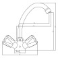 SCHÜTTE Waschtischarmatur mit 2 Griffen BRILLANT Chrom SCHÜTTE Waschtischarmatur mit 2 Griffen BRILLANT Chrom