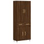 Highboard Braun Eichen-Optik 69,5x34x180 cm Holzwerkstoff Highboard Braun Eichen-Optik 69,5x34x180 cm Holzwerkstoff