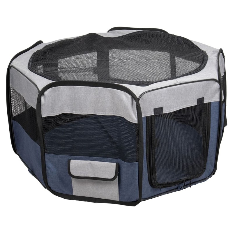 FLAMINGO Haustier Laufstall Flavio 84x84x43 cm M Blau FLAMINGO Haustier Laufstall Flavio 84x84x43 cm M Blau