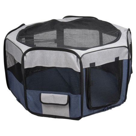 FLAMINGO Haustier Laufstall Flavio 84x84x43 cm M Blau