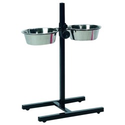 FLAMINGO H-Ständer mit 2 Näpfen Otis 2,5 L 25 cm
