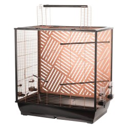 FLAMINGO Wellensittichkäfig Siri 78x48x81,5-100 cm Kupfer