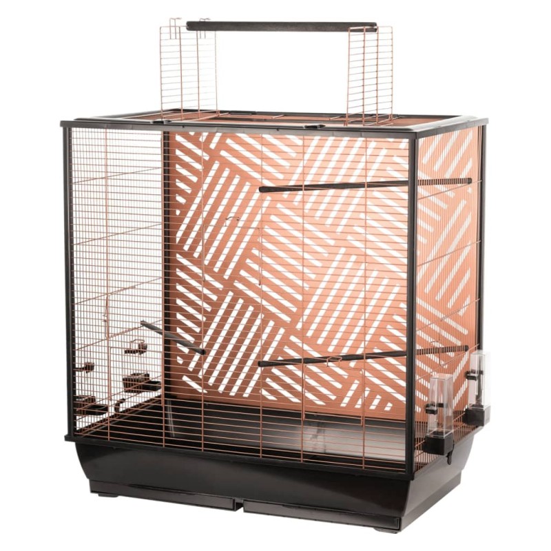 FLAMINGO Wellensittichkäfig Siri 78x48x81,5-100 cm Kupfer FLAMINGO Wellensittichkäfig Siri 78x48x81,5-100 cm Kupfer