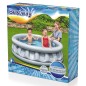 Bestway Schwimmbecken Space Ship Rund 152x43 cm Silbern Bestway Schwimmbecken Space Ship Rund 152x43 cm Silbern