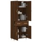 Highboard Braun Eichen-Optik 69,5x34x180 cm Holzwerkstoff Highboard Braun Eichen-Optik 69,5x34x180 cm Holzwerkstoff