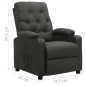 Relaxsessel Dunkelgrau Stoff Relaxsessel Dunkelgrau Stoff
