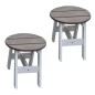 AXI 3-tlg. Picknicktisch-Set für Kinder Grau und Weiß AXI 3-tlg. Picknicktisch-Set für Kinder Grau und Weiß