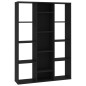 vidaXL Raumteiler/Bücherregal Schwarz 100x24x140 cm Holzwerkstoff vidaXL Raumteiler/Bücherregal Schwarz 100x24x140 cm Holzwerkstoff
