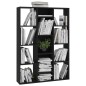 vidaXL Raumteiler/Bücherregal Schwarz 100x24x140 cm Holzwerkstoff vidaXL Raumteiler/Bücherregal Schwarz 100x24x140 cm Holzwerkstoff