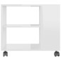 vidaXL Beistelltisch Hochglanz-Weiß 70x35x55 cm Holzwerkstoff vidaXL Beistelltisch Hochglanz-Weiß 70x35x55 cm Holzwerkstoff