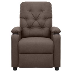 Massagesessel Braun Stoff