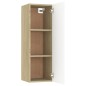 vidaXL TV-Schrank Weiß Sonoma-Eiche 30,5x30x90 cm Holzwerkstoff vidaXL TV-Schrank Weiß Sonoma-Eiche 30,5x30x90 cm Holzwerkstoff