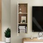 vidaXL TV-Schrank Weiß Sonoma-Eiche 30,5x30x90 cm Holzwerkstoff vidaXL TV-Schrank Weiß Sonoma-Eiche 30,5x30x90 cm Holzwerkstoff