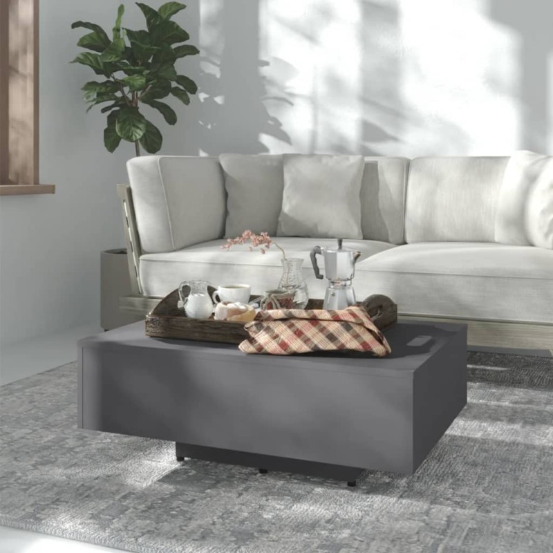vidaXL Couchtisch Grau 85x55x31 cm Holzwerkstoff vidaXL Couchtisch Grau 85x55x31 cm Holzwerkstoff