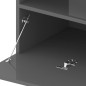 vidaXL TV-Schränke 2 Stk. mit LED-Leuchten Hochglanz-Grau 75x35x40 cm vidaXL TV-Schränke 2 Stk. mit LED-Leuchten Hochglanz-Grau 75x35x40 cm