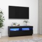 vidaXL TV-Schrank mit LED-Leuchten Schwarz 100x35x40 cm vidaXL TV-Schrank mit LED-Leuchten Schwarz 100x35x40 cm