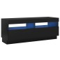 vidaXL TV-Schrank mit LED-Leuchten Schwarz 100x35x40 cm vidaXL TV-Schrank mit LED-Leuchten Schwarz 100x35x40 cm