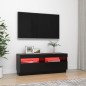 vidaXL TV-Schrank mit LED-Leuchten Schwarz 100x35x40 cm vidaXL TV-Schrank mit LED-Leuchten Schwarz 100x35x40 cm