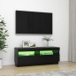vidaXL TV-Schrank mit LED-Leuchten Schwarz 100x35x40 cm vidaXL TV-Schrank mit LED-Leuchten Schwarz 100x35x40 cm