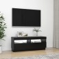 vidaXL TV-Schrank mit LED-Leuchten Schwarz 100x35x40 cm vidaXL TV-Schrank mit LED-Leuchten Schwarz 100x35x40 cm
