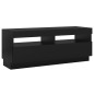 vidaXL TV-Schrank mit LED-Leuchten Schwarz 100x35x40 cm vidaXL TV-Schrank mit LED-Leuchten Schwarz 100x35x40 cm